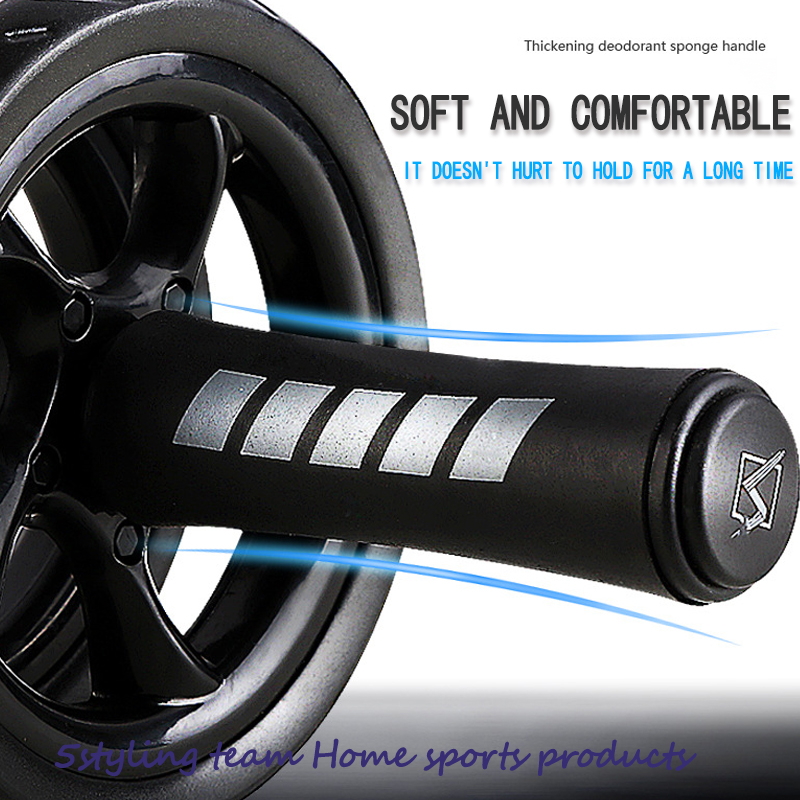 Новое тихое двойное колесо для брюшных упражнений втягивающий ролик гигантское колесо для фитнеса